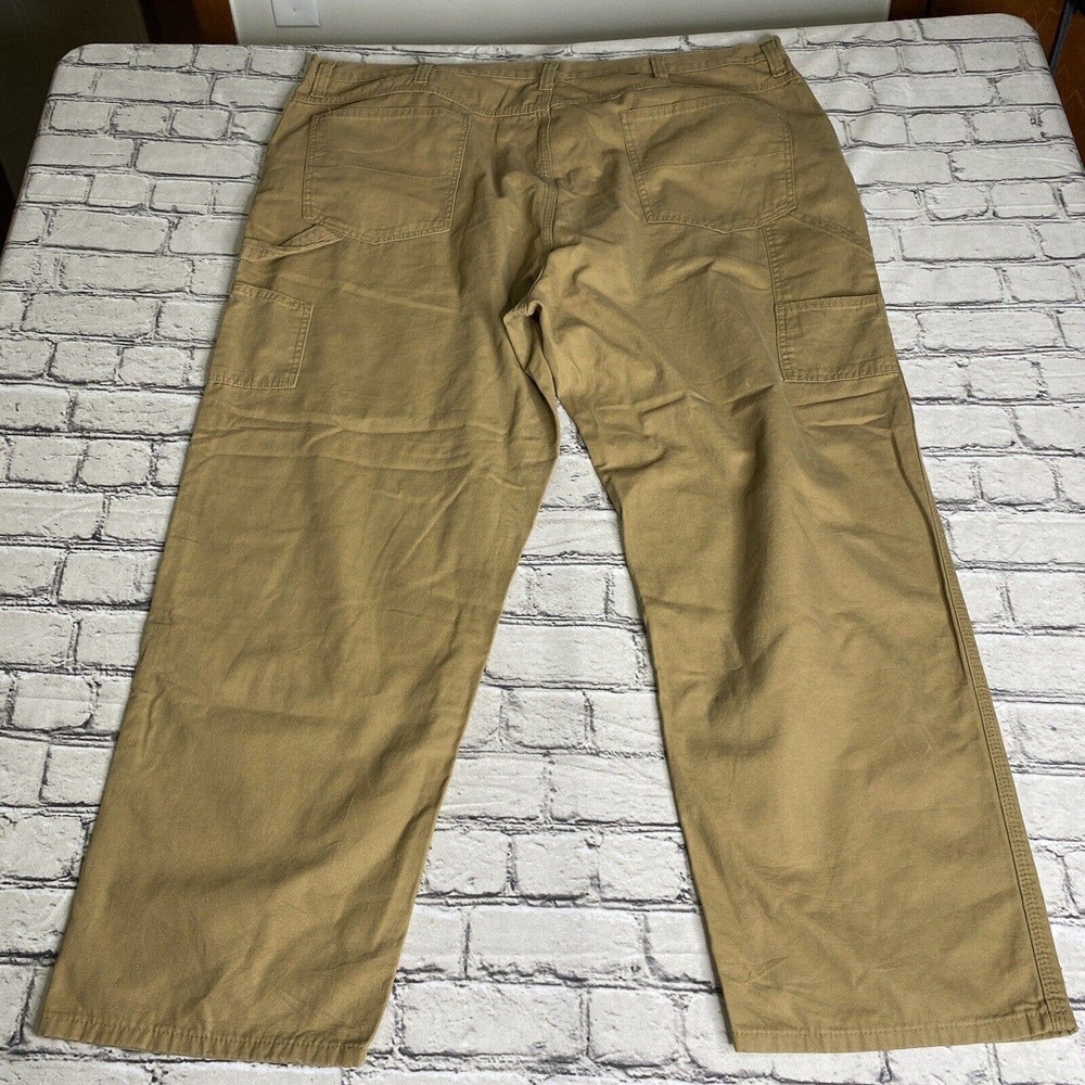 Faded Glory Carpenter Canvas Pants 46x30 Mens Brown Size Straight Leg Denim - Picture 6 of 6